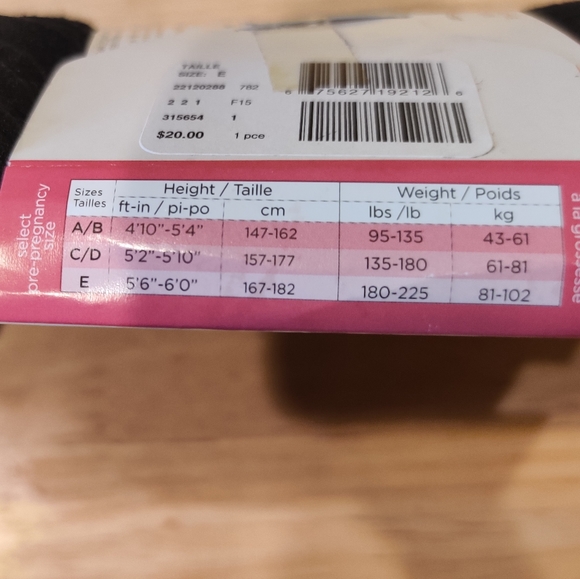 Thyme Maternity Feel Free Maternity Tights -Size E - Picture 3 of 4